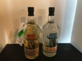 (1) Bottle Cazadores Tequila Reposado and (1) Bottle Tequila Blanco (1 Liter)