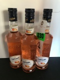 (3) Bottles Giffard Creme De Pamplemousse Grapefruit Liqueur (375 ML)