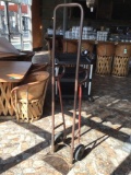 Tall Steel Hand Truck w/Solid Rubber Wheels