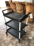 3-Tier Plastic Rolling Utility Cart