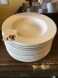 (13) Wide Rim China Plates