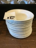 (16) Wide Rim China Plate