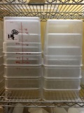 (14) 6qt.Plastic Food storage Containers