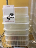 (5) Plastic Cambro Food Containers