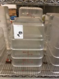 (9) Plastic Cambro Food Containers