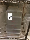 (6) Plastic Cambro Food Containers