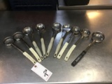 (9) assorted Stainless Steel Scoops