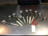 (9) Assorted Stainless Steel Scoops