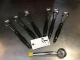 (6) Stainless Steel Scoops