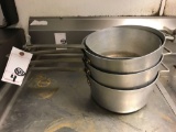 (4) Assorted Size/Type Commercial Pans