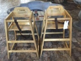 (2) Gessner Global Wooden High Chairs