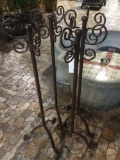 (4) 4ft Metal Purse/Hat/Coat Stands