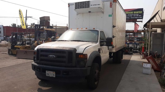 2008 Ford F-550 Super Duty XL w/14ft Refrigerated Box and PALFINGER Aluminum Lift Gate*NOT RUNNING*