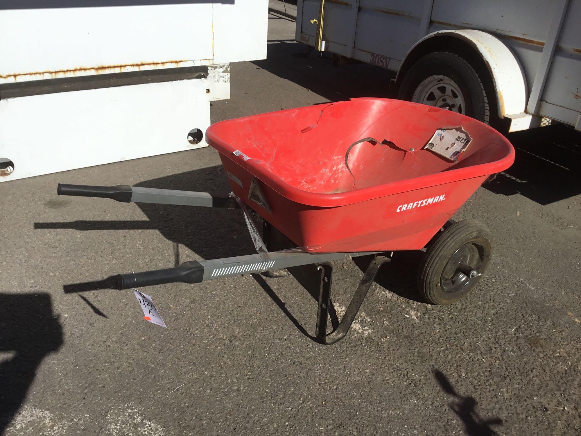 Craftsman dual wheel sale wheelbarrow
