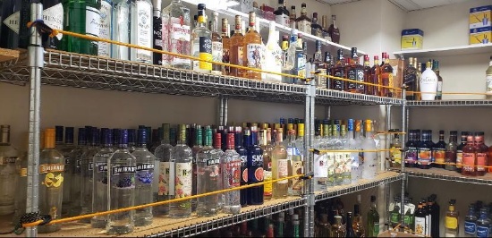 Lot of Liquor Bottle, Wine and Beer