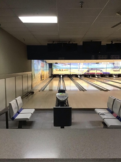 (2) Bowling Lanes with Brunswick A2 Pinsetter Machines, Electric Scoring System and Seating