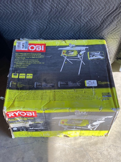 RYOBI Corded 10 in. Table Saw with Folding Stand*COMPLETE*TURNS ON*