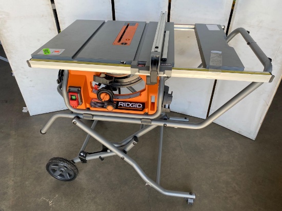 RIDGID 10 in. Pro Jobsite Table Saw with Stand*TURNS ON*
