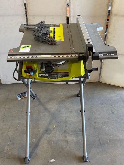 RYOBI Corded 10 in. Table Saw with Folding Stand*TURNS ON*COMPLETE*
