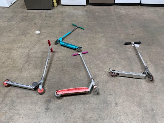 Lot of (4) Assorted Scooters
