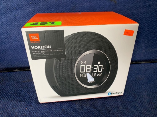 JBL Horizon Bluetooth Clock Radio With USB Charging and Ambient Light