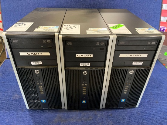(3) HP Compaq Pro 6305 Micro Tower Desktop Computers *NO OS*