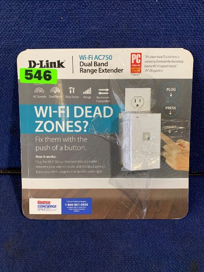 D Link AC750 Dual Band WiFi Range Extender