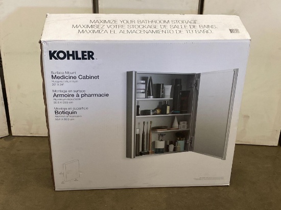 KOHLER Maxstow 20 in. x 24 in. Frameless Surface-Mount Aluminum Medicine Cabinet
