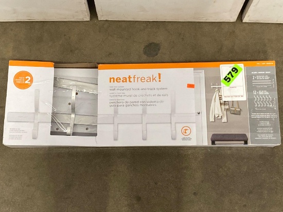 NEATFREAK Wall Mount Hook and Track System