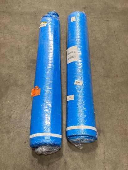 (2) Rolls of Dekorman 2mm Laminate Flooring Blue Foam Underlayment