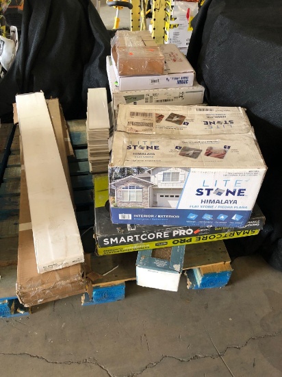 Pallet lot of assorted flooring/wall tile