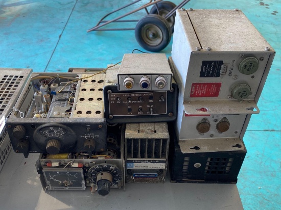 Lot of (8) Assorted Aviation Audio Control Boxes