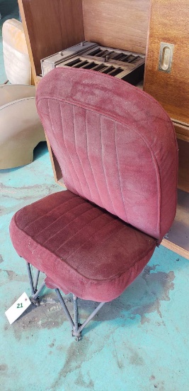 Maroon Captain's Seat for Unknown Aircraft