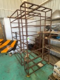 8ft Material Rack with Casters