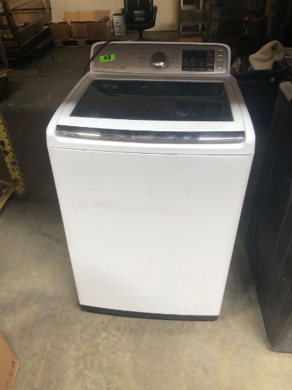 Samsung 5 cu. ft. Top-Load Washer - White with Pedestal