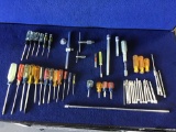 Lot of Assorted Screwdrivers and Extensions