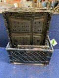 Lot of (5) Assorted Collapsable Crates