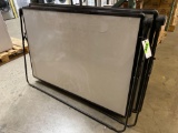Lot of (2) Large Standing Whiteboards