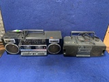 Lot of (2) Assorted Boombox Radios