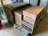 Lot of (4) Assorted Antique Chests