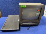 Lot of (1) AOC 19.5in. LCD Monitor and (1) Sharp TV/VCR Combination