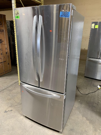 LG 21.8 cu. ft. French Door Refrigerator in Stainless Steel*PREVIOUSLY INSTALLED*GETS COLD*