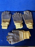 Lot of (4) Pairs of Perfect Fit Tuff-Knit Steel Cut Resistant Gloves