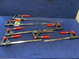 Lot of (6) Assorted Bessey Bar Clamps