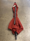 9 ft. Market Umbrella in Auburn*FOR PARTS ONLY*ARM BROKEN*