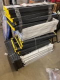 Lot of Assorted 36 in. L x 18 in. W Plastic Racking
