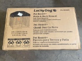 Lucky Dog Pet Resort Patio and Deck Kennel