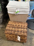 Lot of (2) Assorted Laundry Bins