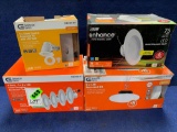 Lot of (4) Assorted Recessed Lighting Kits