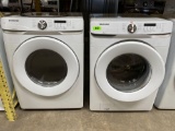 Samsung Front Load Washer and Dryer Pair in White